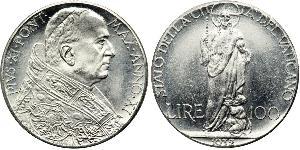 100 Lira Papal States (752-1870) Silver 