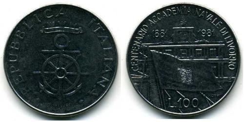 100 Lira Italien Stahl 