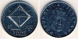 100 Lira Italy Steel 