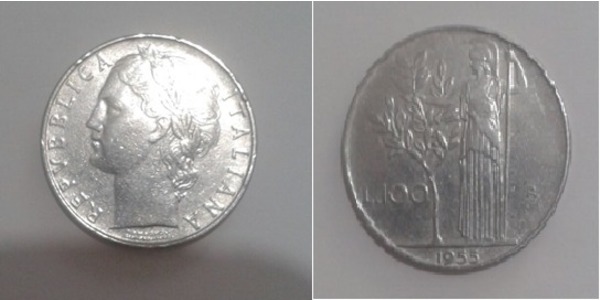 100 Lira Italy Steel 