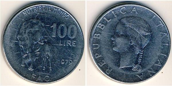 100 Lira Italy Steel 