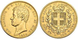 100 Lira Italian city-states 金 