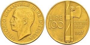 100 Lira 意大利王國 (1861-1946) 金 