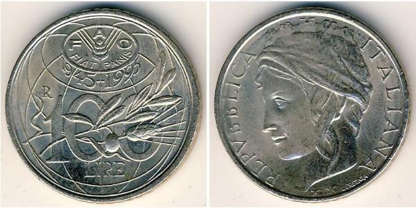 100 Lira 意大利 銅/镍 