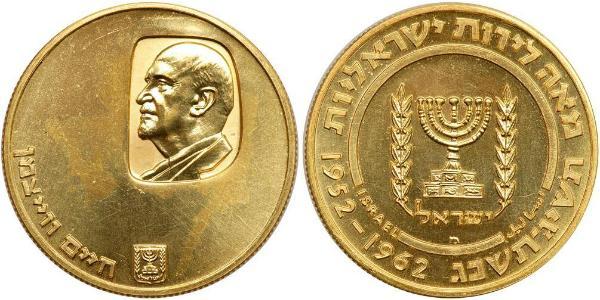 100 Lirot Israel (1948 - ) Gold 