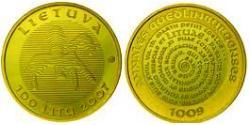100 Litas Litauen (1991 - ) Gold 