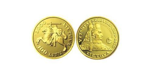 100 Litas Litauen (1991 - ) Gold 