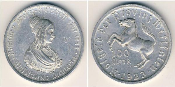 100 Mark Germania Alluminio 