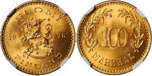 100 Mark Finland (1917 - ) Gold 