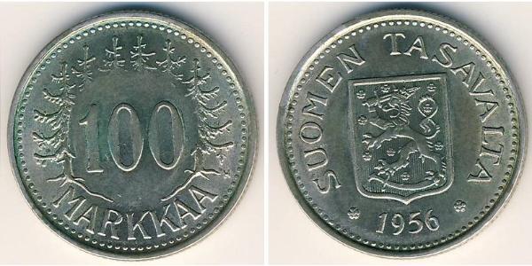 100 Mark Finnland (1917 - ) Silber 