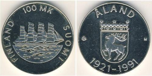 100 Mark Finland (1917 - ) Silver 