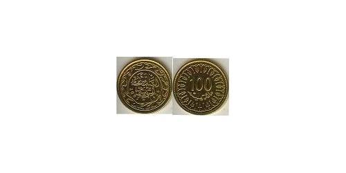 100 Millieme Tunisia Copper 