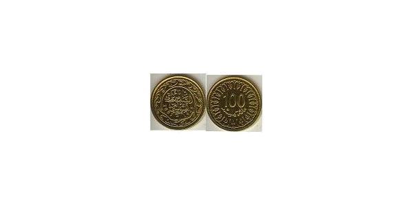 100 Millieme Tunisia Rame 