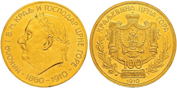 100 Perper  Montenegro Gold 