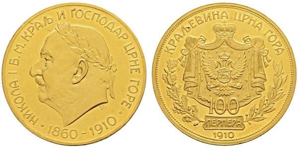 100 Perper  Montenegro 金 