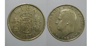 100 Peseta Regno di Spagna (1976 - ) Alluminio/Bronzo Juan Carlos I (1938 - )