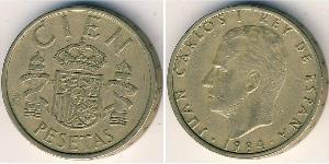 100 Peseta Regno di Spagna (1976 - ) Alluminio/Bronzo Juan Carlos I (1938 - )