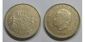 100 Peseta Reino de España (1976 - ) Aluminio/Bronce Juan Carlos I (1938 - )
