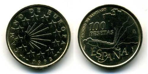 100 Peseta Reino de España (1976 - ) Aluminio/Bronce 