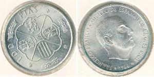 100 Peseta Francoist Spain (1936 - 1975) Argento Francisco Franco(1892 – 1975)