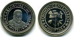 100 Peseta Regno di Spagna (1976 - ) Argento José Celestino Mutis (1732  - 1808)