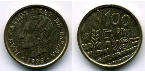 100 Peseta Reino de España (1976 - ) Bronze/Aluminium Juan Carlos I (1938 - )