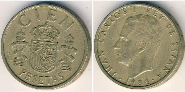 100 Peseta Royaume d’Espagne (1976 - ) Bronze/Aluminium Juan Carlos I (1938 - )