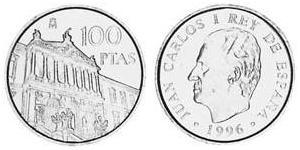 100 Peseta Royaume d’Espagne (1976 - ) Cuivre/Zinc/Nickel Juan Carlos I (1938 - )