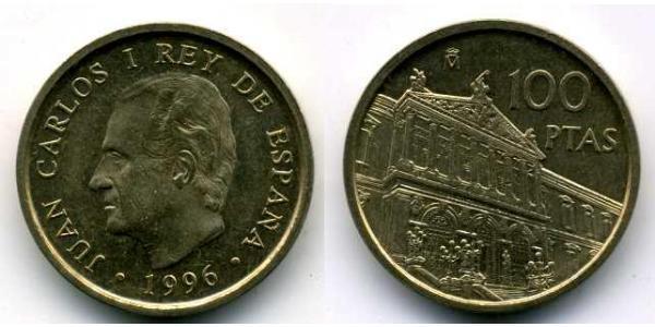100 Peseta Royaume d’Espagne (1976 - ) Cuivre/Zinc/Nickel Juan Carlos I (1938 - )