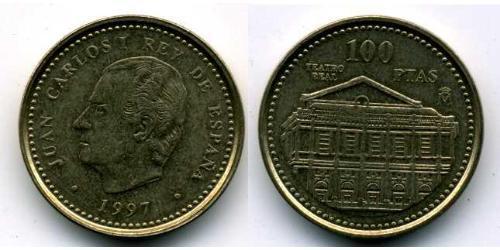 100 Peseta Reino de España (1976 - ) Kupfer/Zink/Nickel 