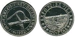100 Peseta Reino de España (1976 - ) Silber 