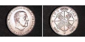 100 Peseta Francoist Spain (1936 - 1975) Silver Francisco Franco (1892 – 1975)