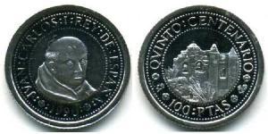 100 Peseta Kingdom of Spain (1976 - ) Silver 