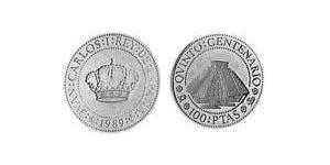 100 Peseta 西班牙 銀 胡安·卡洛斯一世 (1938 - )