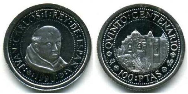 100 Peseta 西班牙 銀 