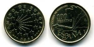 100 Peseta 西班牙 青铜/铝 