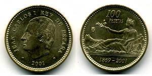 100 Peseta 西班牙 青铜/铝 