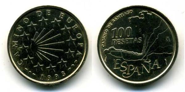 100 Peseta 西班牙 青铜/铝 