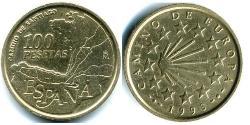 100 Peseta 西班牙 黃銅 