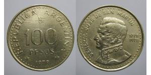 100 Peso Argentina (1861 - ) Alluminio/Bronzo 