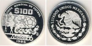 100 Peso Messico (1867 - ) Argento 