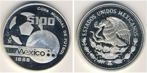 100 Peso Messico (1867 - ) Argento 