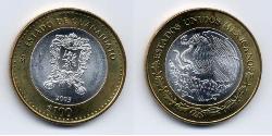 100 Peso Messico (1867 - ) Bimetal 