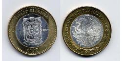 100 Peso México (1867 - ) Bimetal 