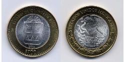 100 Peso México (1867 - ) Bimetal 
