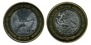 100 Peso México (1867 - ) Bimetal 