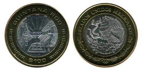 100 Peso México (1867 - ) Bimetal 
