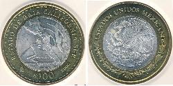 100 Peso 墨西哥 Bimetal 