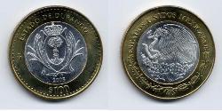 100 Peso 墨西哥 Bimetal 