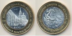 100 Peso 墨西哥 Bimetal 